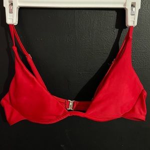 Red bikini top